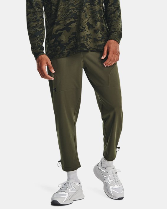 Men's UA Unstoppable Crop Pants in Green image number 0